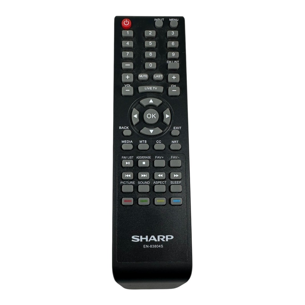 Sharp TV Remote Control EN-83804S Television Replacement
